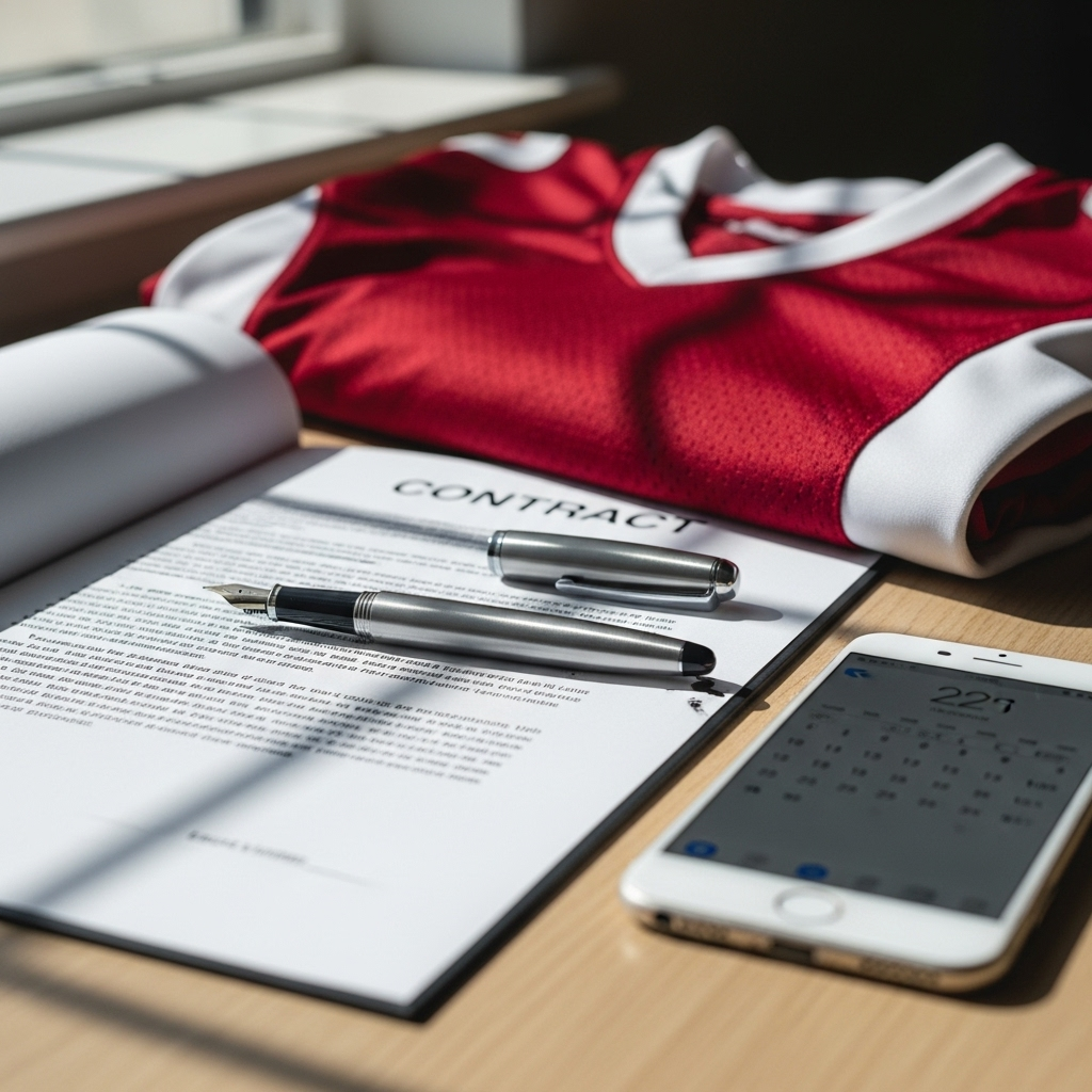 Bukayo Saka jubler i Arsenal-trøje under en kamp på Emirates Stadium