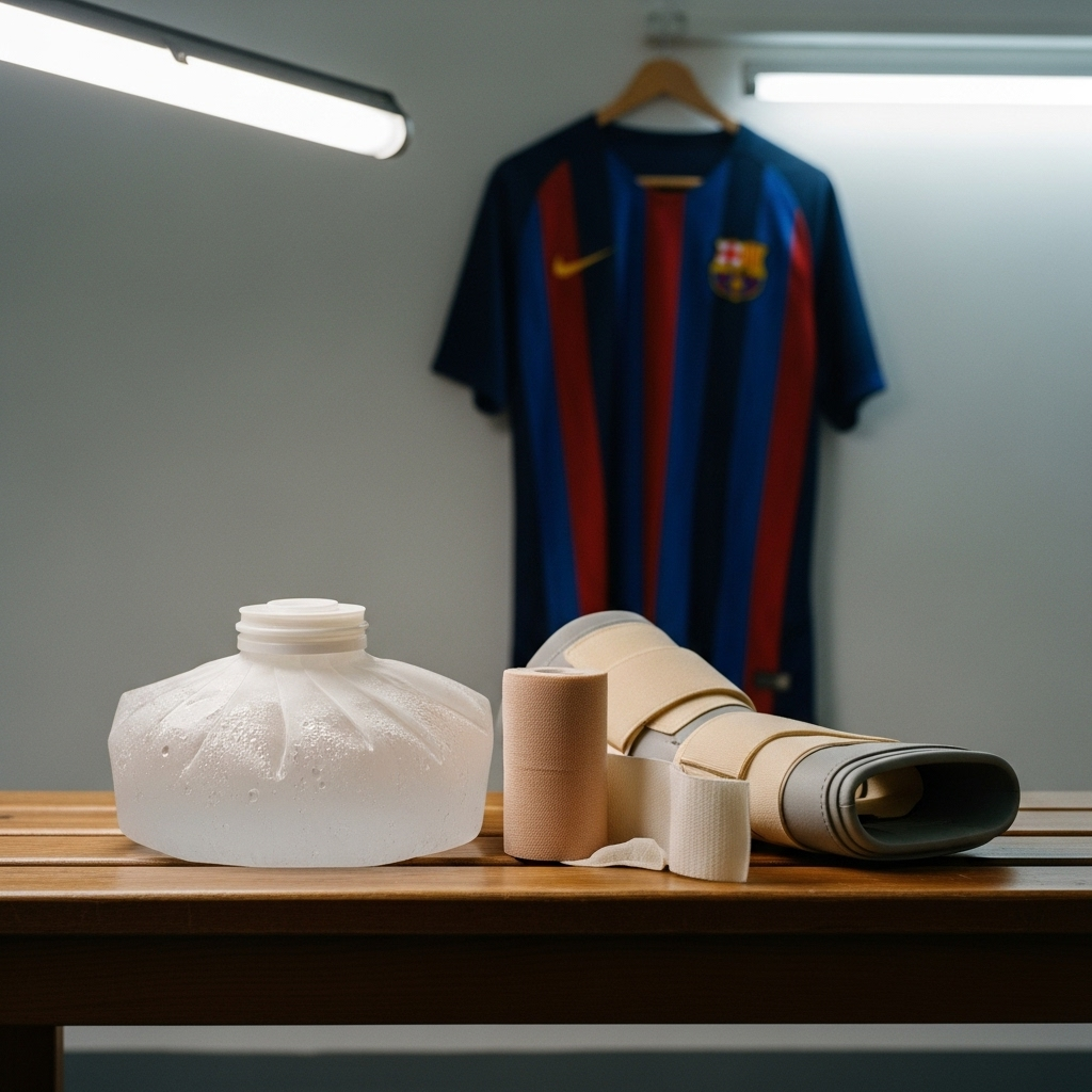 Frenkie de Jong i Barcelona-trøje ser bekymret ud med El Clásico i baggrunden