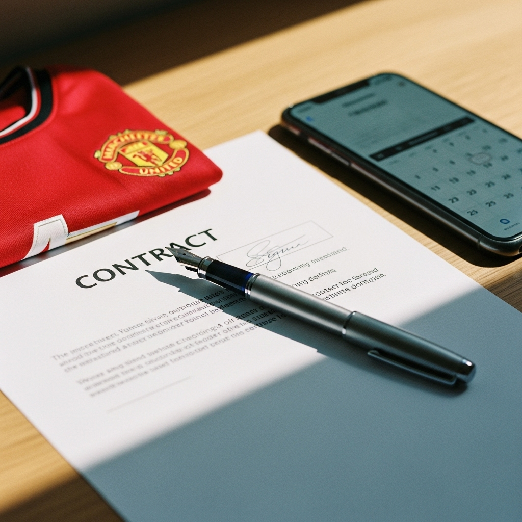 Harry Maguire i Manchester United trøje på Old Trafford