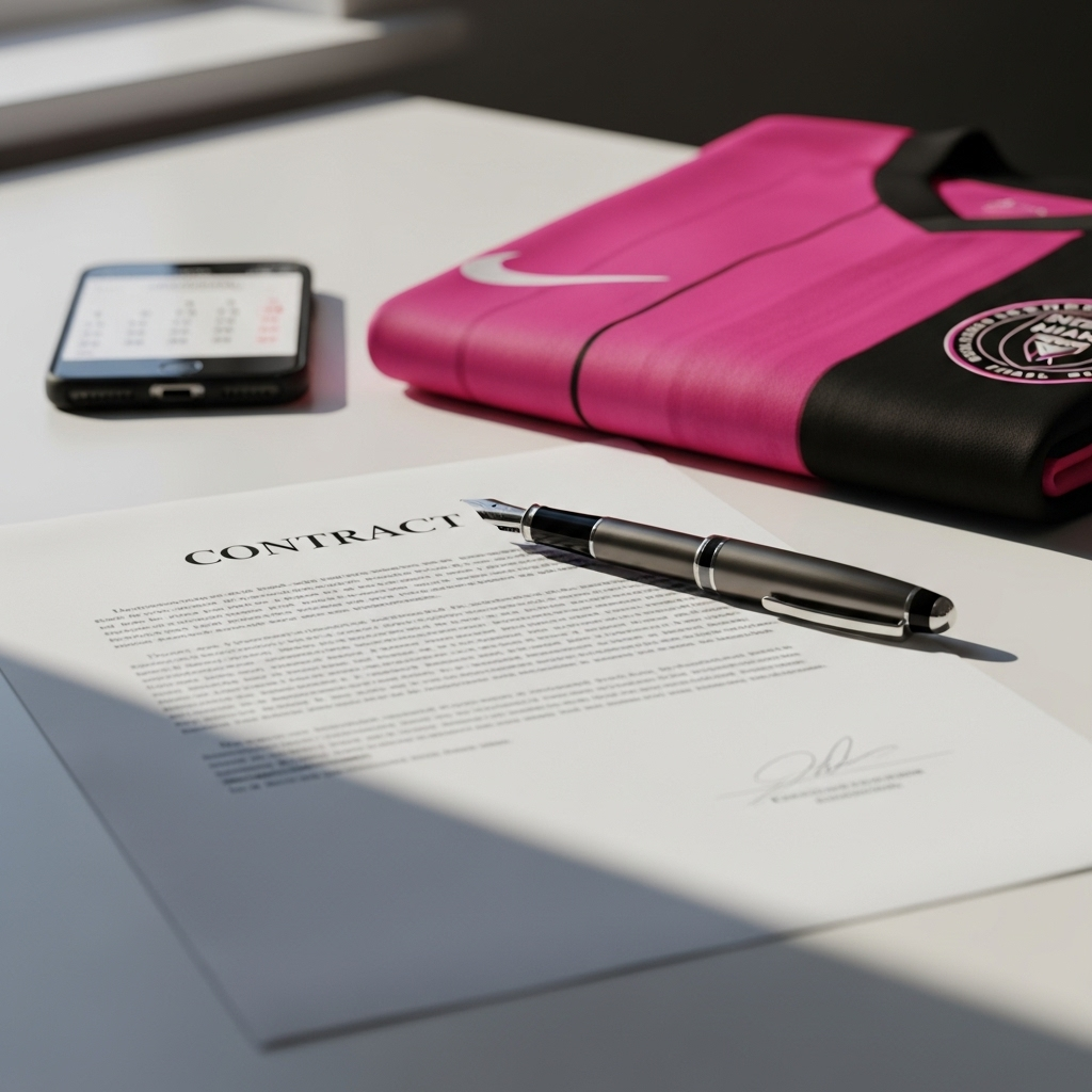 Lionel Messi i Inter Miami-trøje jubler efter at have scoret et mål i en MLS playoff-kamp.