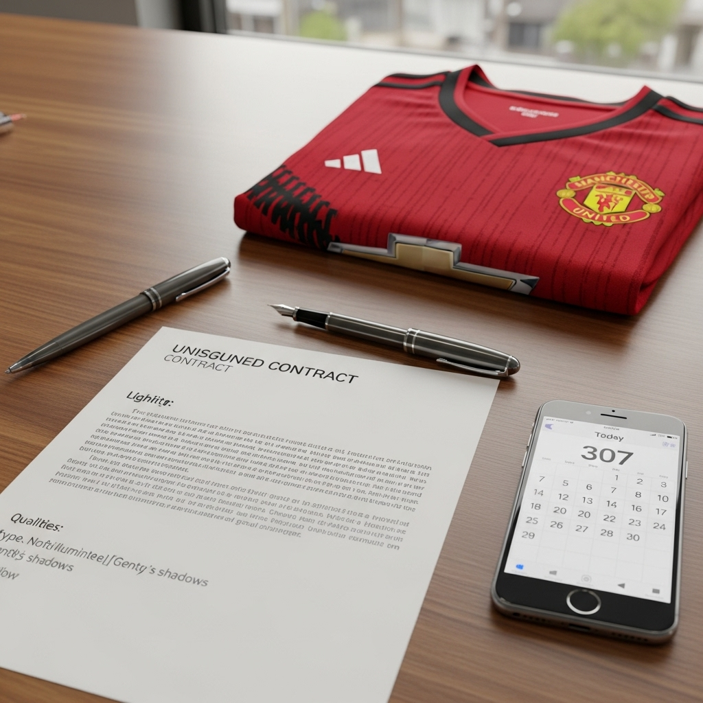 Senne Lammens i aktion som målmand for Manchester United