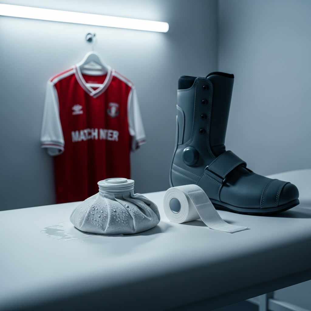 Riccardo Calafiori i Arsenal-trøje under en fodboldkamp, klar til North London Derby.