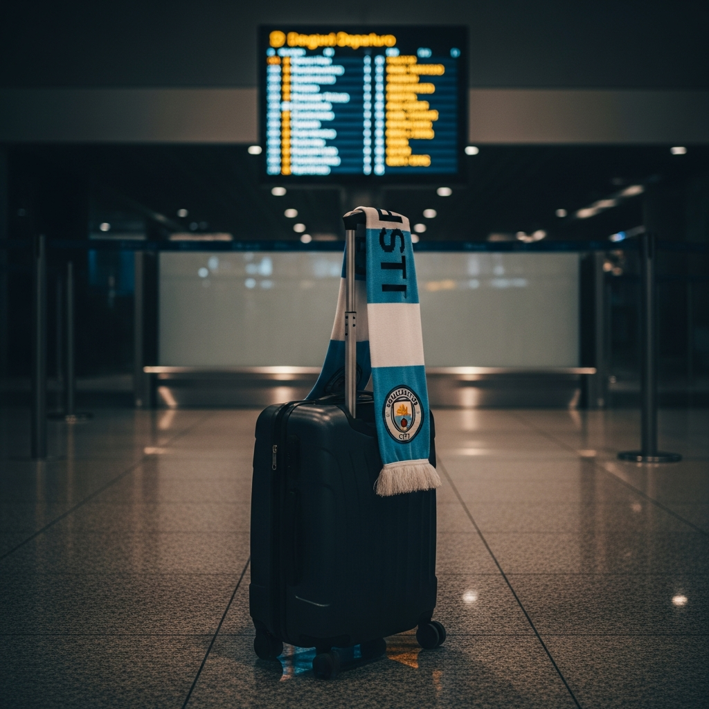 Fernandinho i Manchester City-trøje vinker farvel til fans efter karrierestop