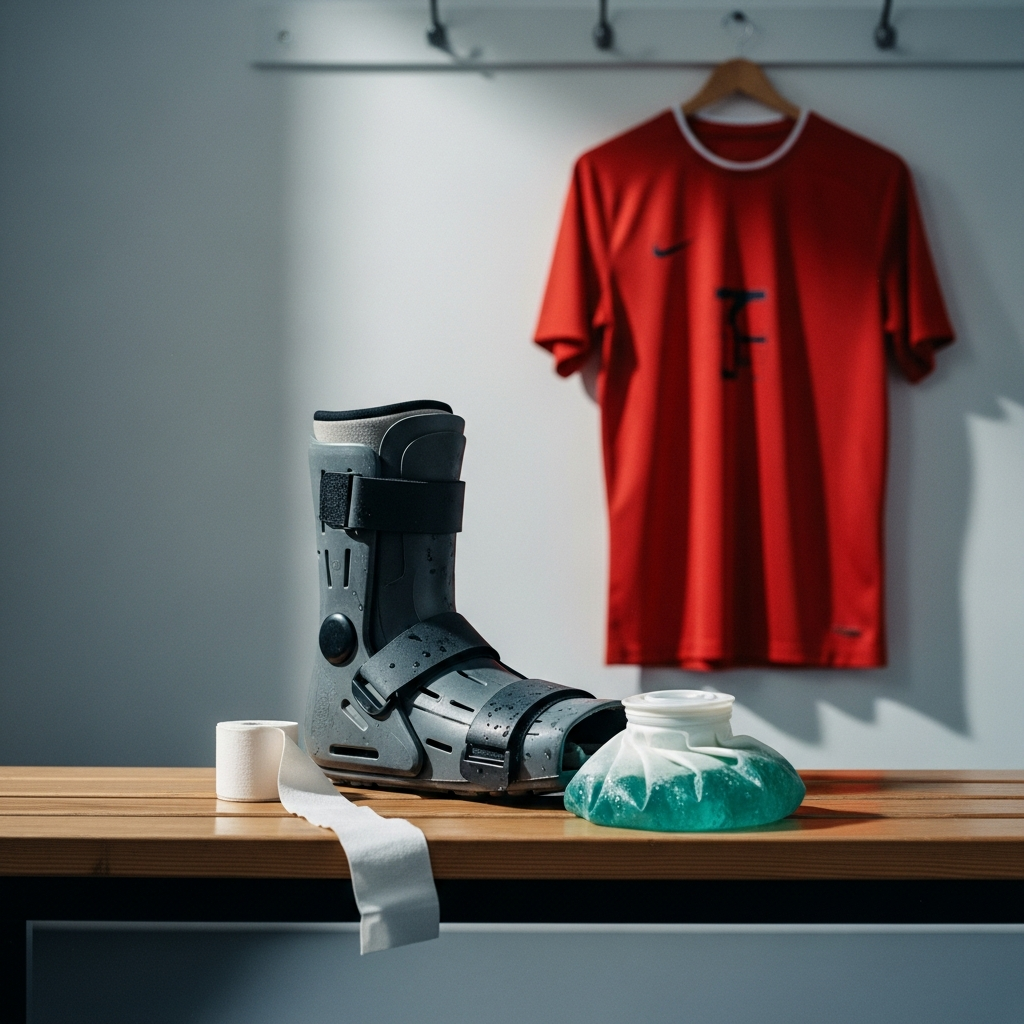 Benjamin Sesko med en knæskade under en Manchester United kamp